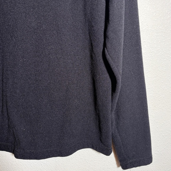 The North Face Mens Fleece Textured Cap Rock 1/4 Zip Navy Blue Mid-Layer SIZE M - Picture 12 of 13